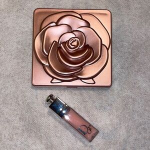 Dior Addict Mini Lip Gloss and Off Brand Rose Compact